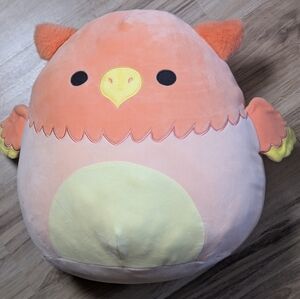 Squishmallows Abdul 16 Inch Orange Griffin Bird Plush Kellytoy